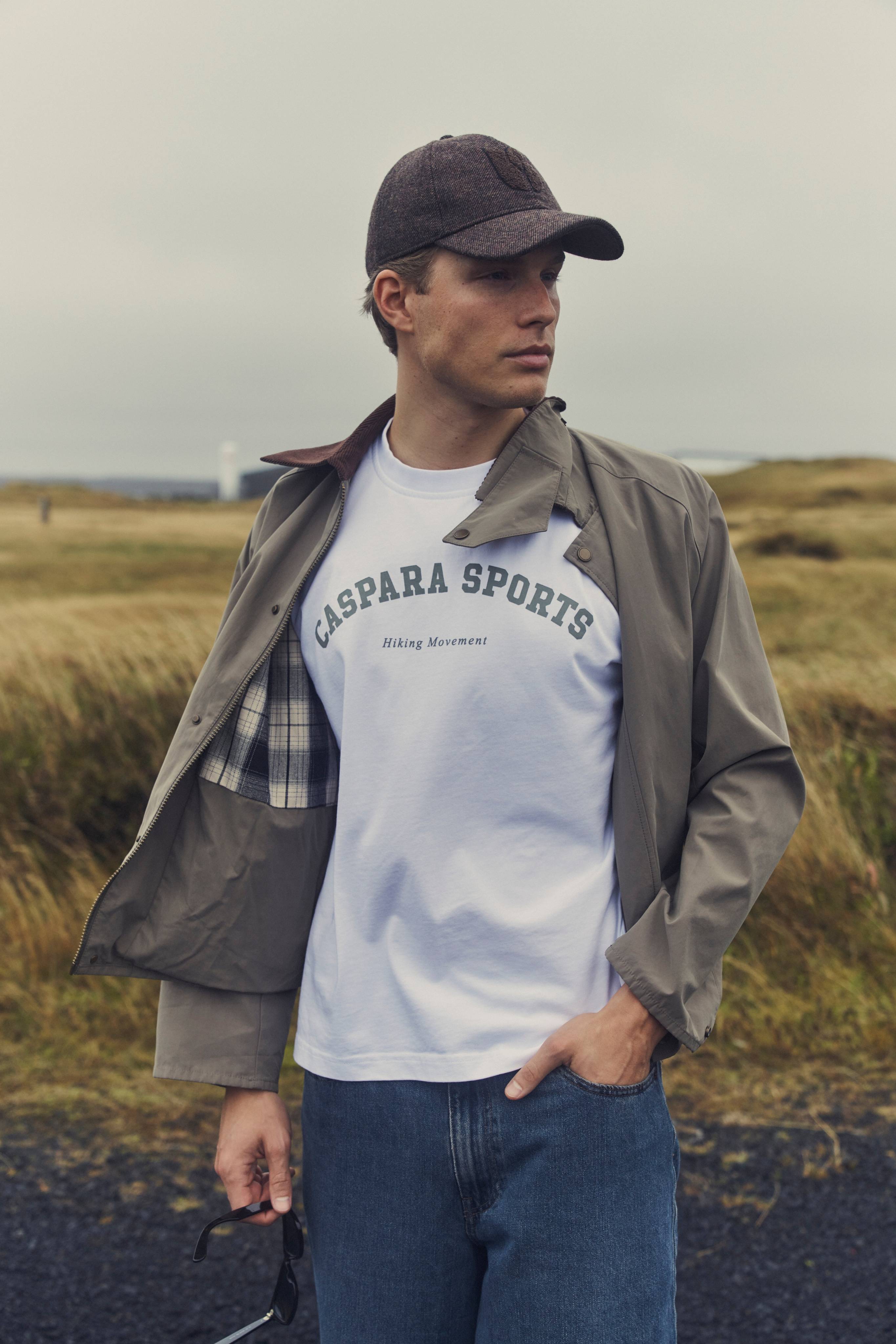 M. CS Tee - White w. olive